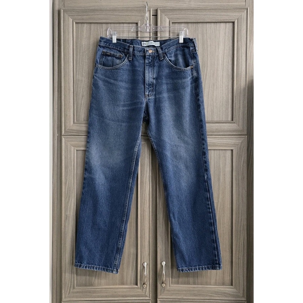 Lee Regular Fit Men's Jeans 36x30 Med Wash Causal‎